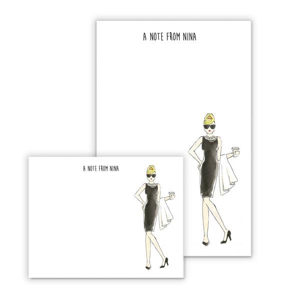 Breakfast at Tiffany's Personalized Stationery Desk Set