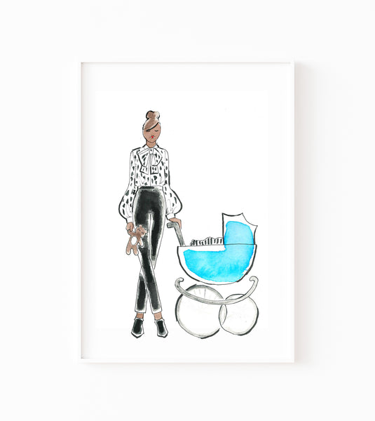 Baby + Mama Nursery Art Print