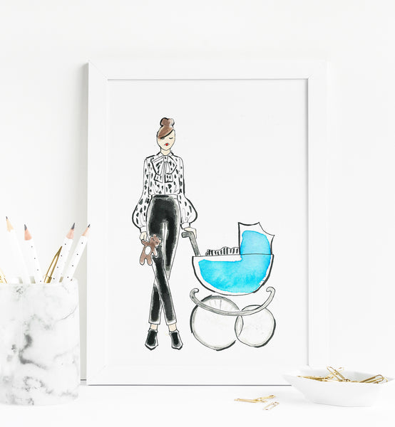 Baby + Mama Nursery Art Print