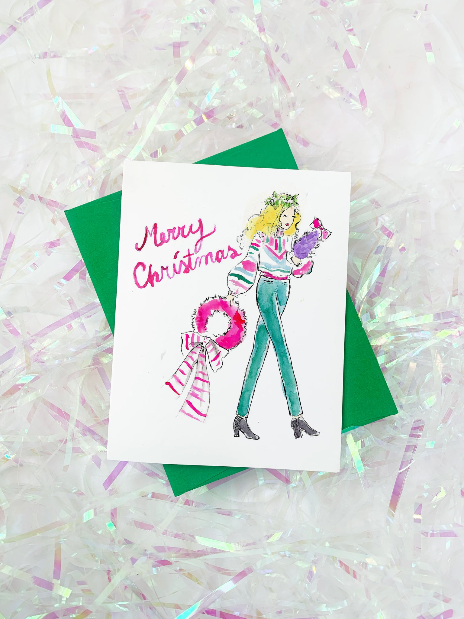 Pre-Order Christmas Card - Merry Christmas Decorating