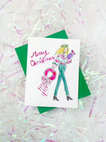 Pre-Order Christmas Card - Merry Christmas Decorating