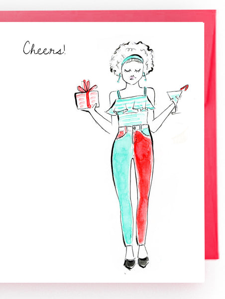 Pre-order Holiday Cards - Cocktail Girl