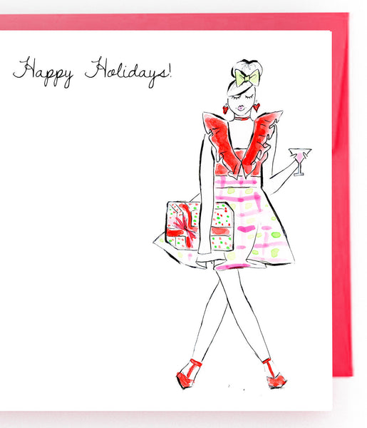 Pre-order Holiday Cards - Cocktail Girl