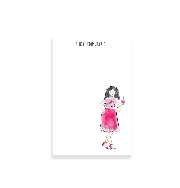 GRL PWR Curvy Fashion Girl Personalized Notepad