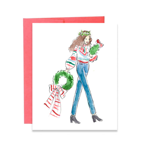 Pre-Order Christmas Card - Deck the Halls (traditional)