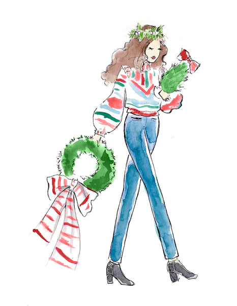 Pre-Order Christmas Card - Deck the Halls (traditional)
