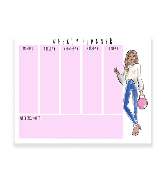 Sweatshirt + Denim Girl Weekly Planner