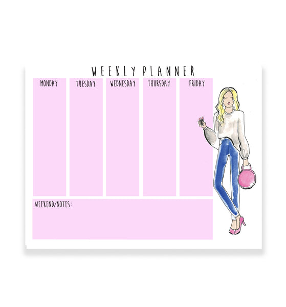 Sweatshirt + Denim Girl Weekly Planner
