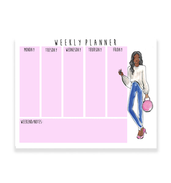 Sweatshirt + Denim Girl Weekly Planner