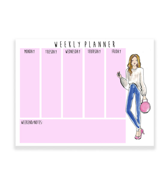 Sweatshirt + Denim Girl Weekly Planner