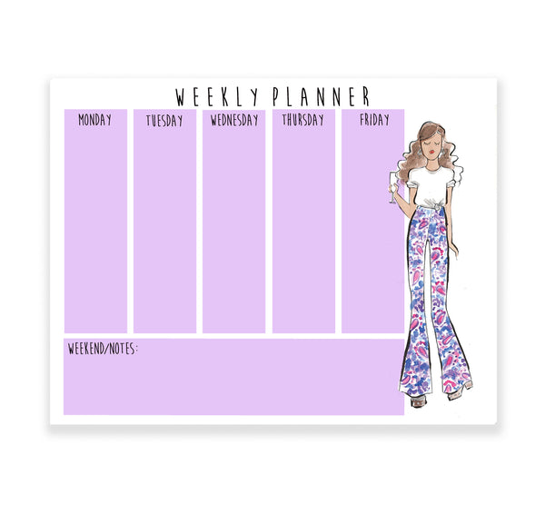 Fashion Boho Girl Weekly Planner
