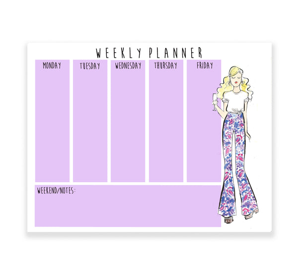 Fashion Boho Girl Weekly Planner