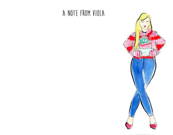 Present Girl Personalized Stationery