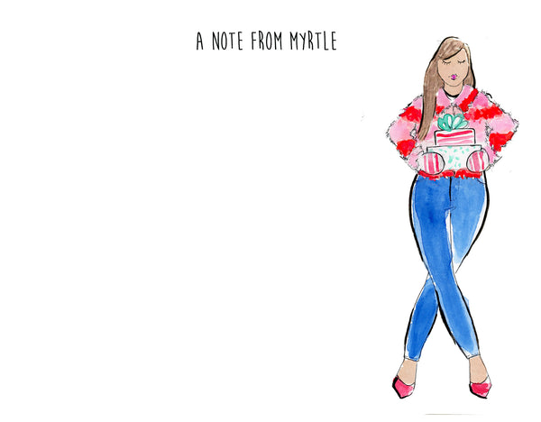 Present Girl Personalized Stationery