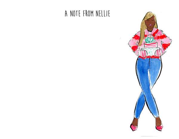 Present Girl Personalized Stationery