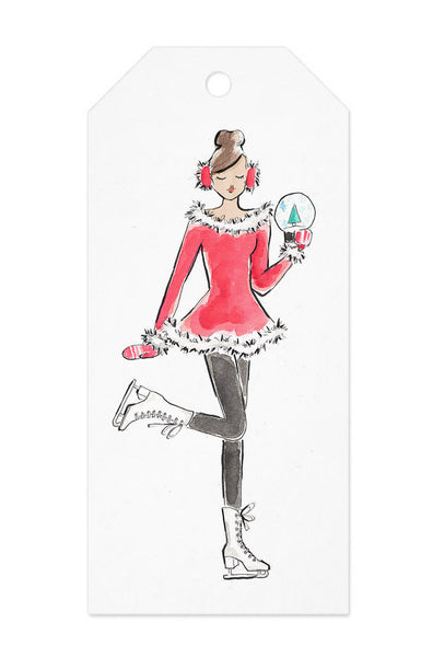 Ice Skating Gift Tag