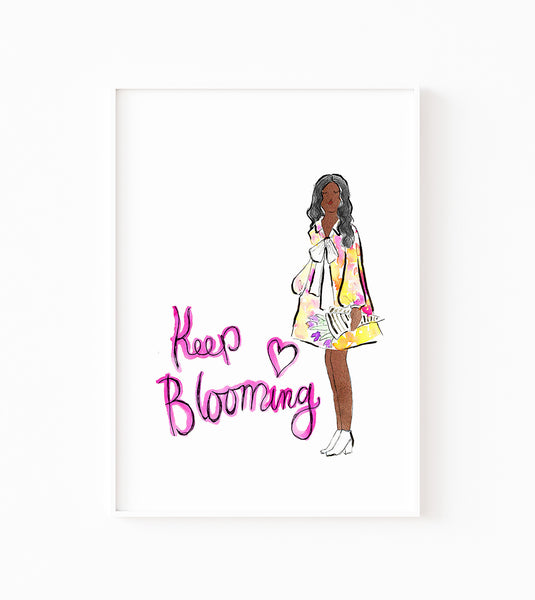 Keep Blooming Art Print