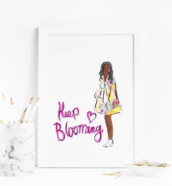 Keep Blooming Art Print