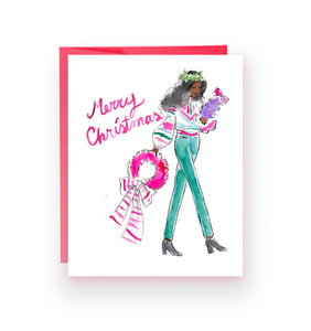 Decorating Merry Christmas Card (Ready to Ship)