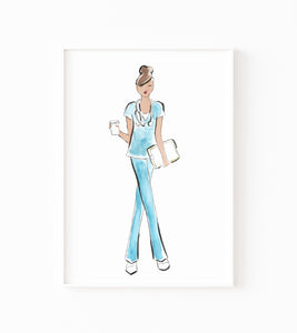 Nurse Girl Art Print