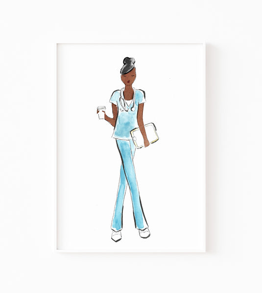 Nurse Girl Art Print