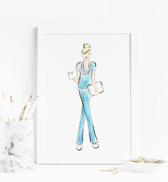 Nurse Girl Art Print