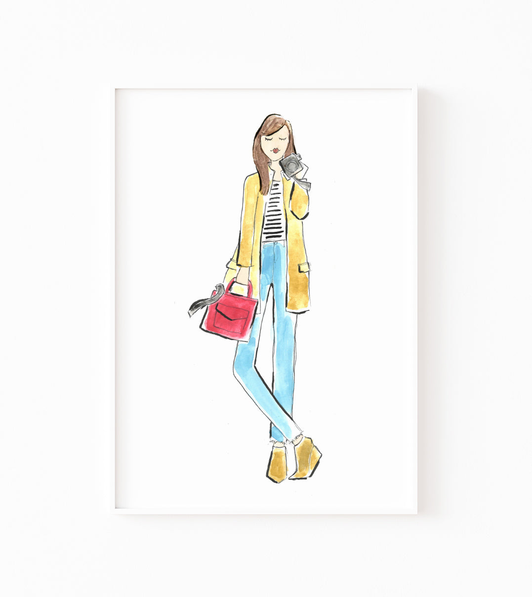 Photographer Girl Art Print