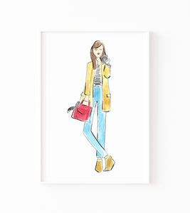 Photographer Girl Art Print