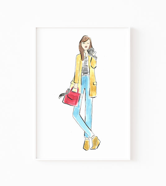 Photographer Girl Art Print