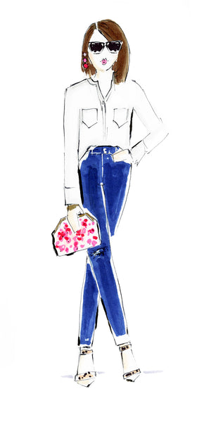 Quick Style Fashion Illustration Sketch/Original Shipped