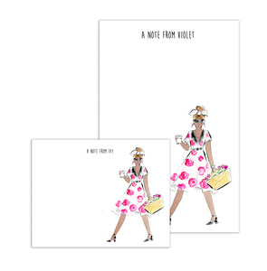 Fashionista Personalized Stationery Desk Set