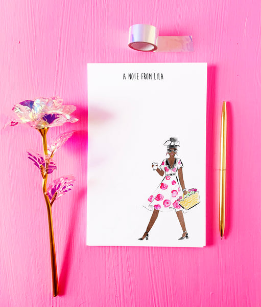 Summer Fashionista Personalized Notepad