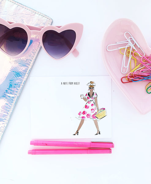 Fashionista Personalized Stationery Set