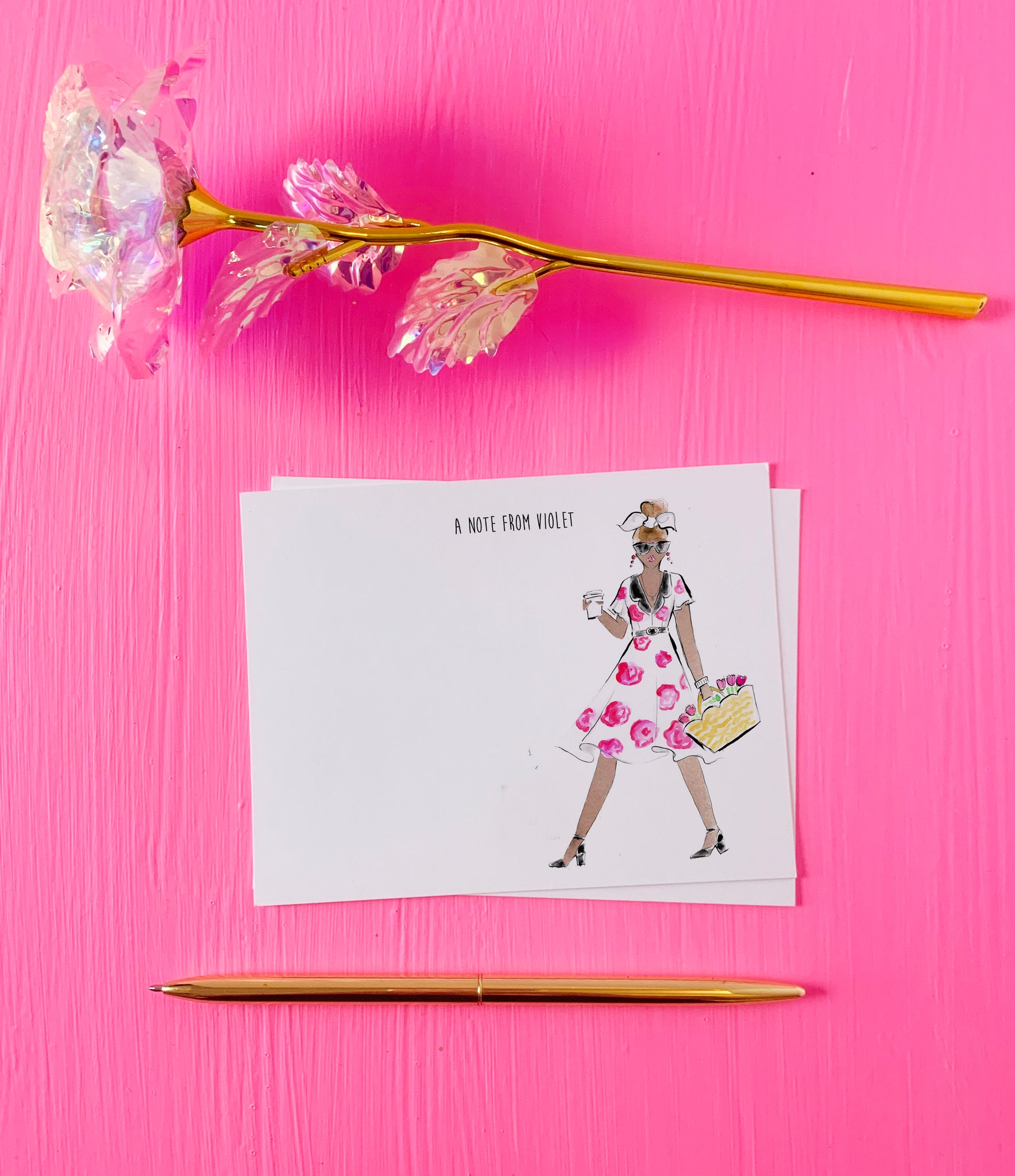 Fashionista Personalized Stationery Set