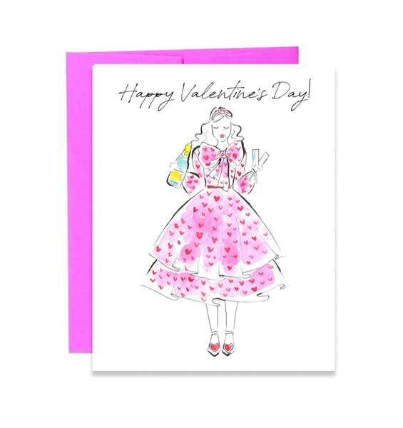 Happy Valentine's Day Girl Card
