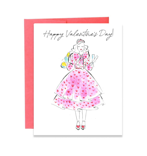 Happy Valentine's Day Girl Card