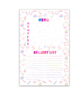 Watercolor Pasta Menu Notepad (Ready to Ship)