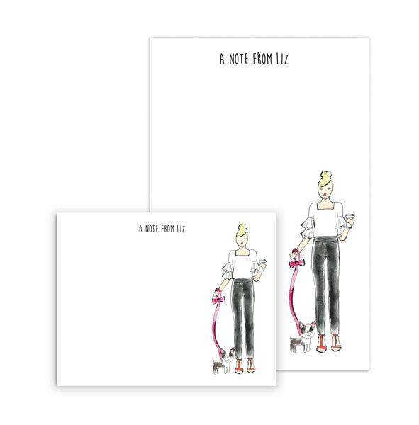 Dog Mom Personalized Stationery Desk Set