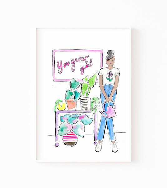 You Grow Girl Art Print