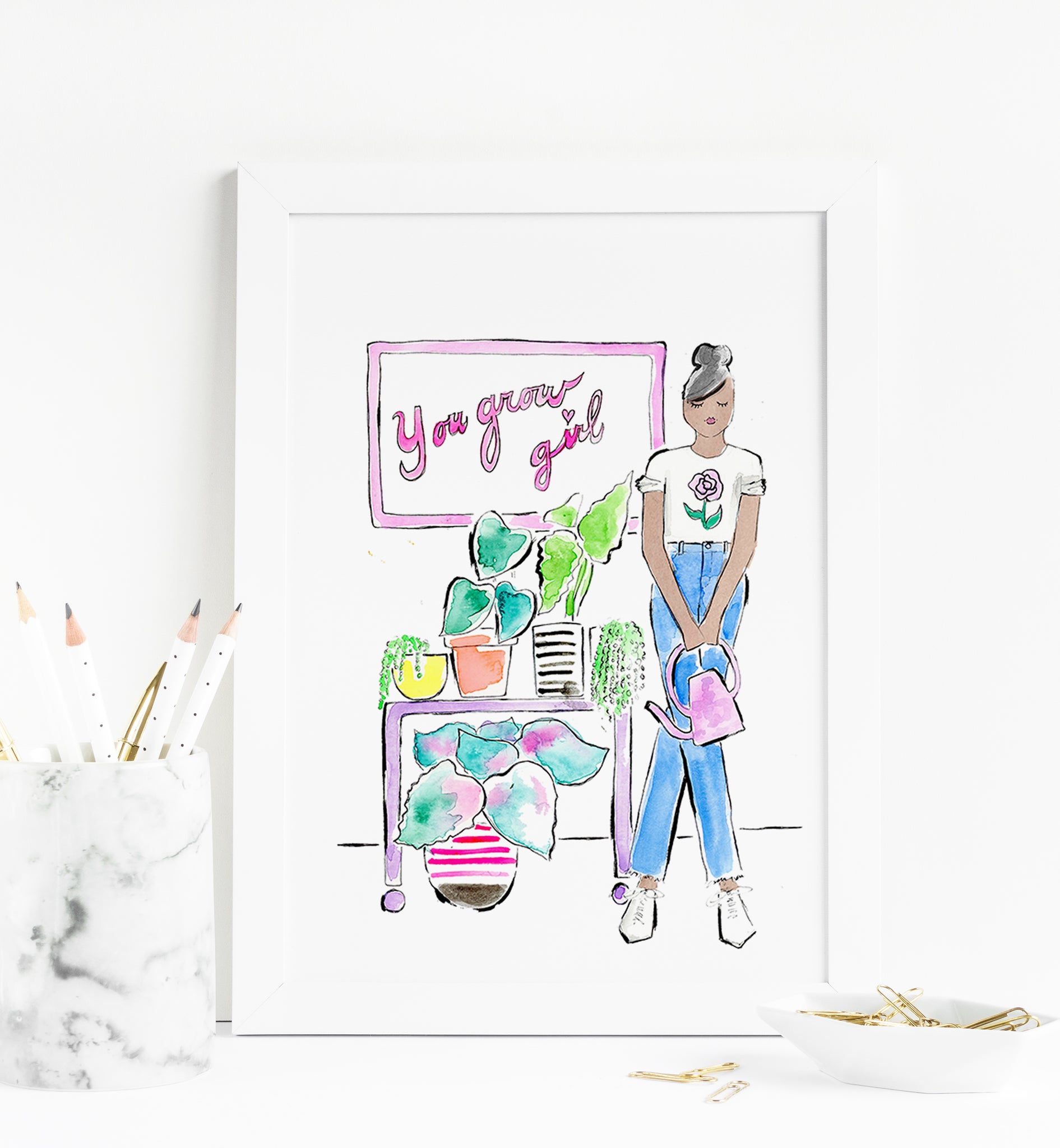 You Grow Girl Art Print