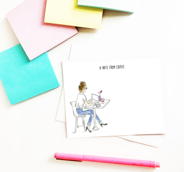 Rainbow Girl Personalized Stationery Desk Set (Copy)