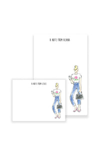 Fashion Girl Personalized Stationery Desk Set