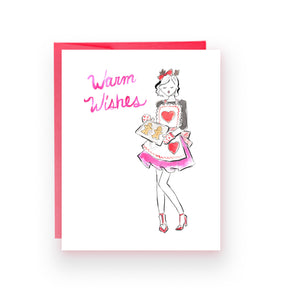 Warm Wishes Baking Holiday Card (Ready to Ship)