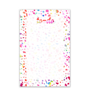 Watercolor Terrazzo Notepad (Ready to Ship)