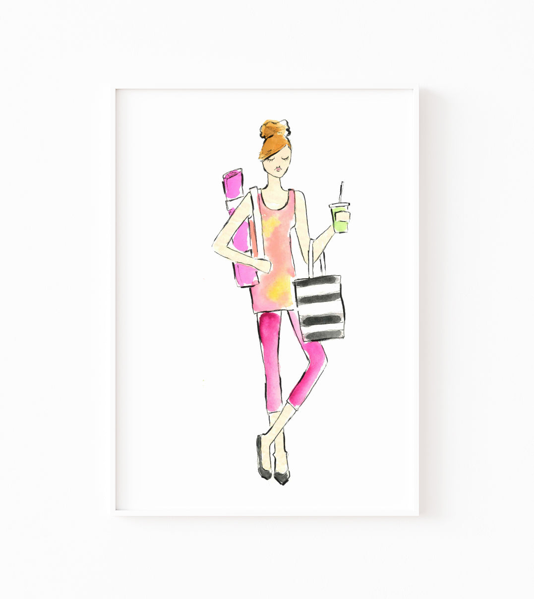 Workout Girl Art Print