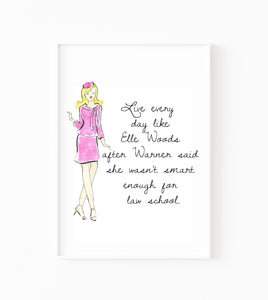 LIve Like Elle Art Print