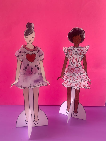 LOVE Printable Paper Dolls | Digital Download
