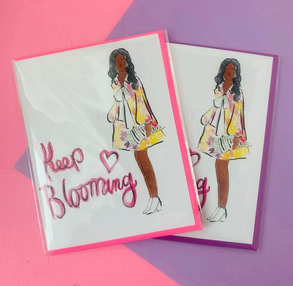 Keep Blooming Greeting Card