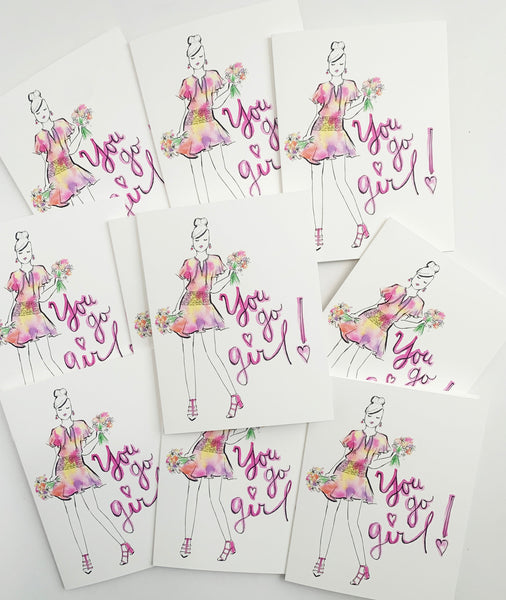 WHOLESALE: You Go Girl Greeting Card