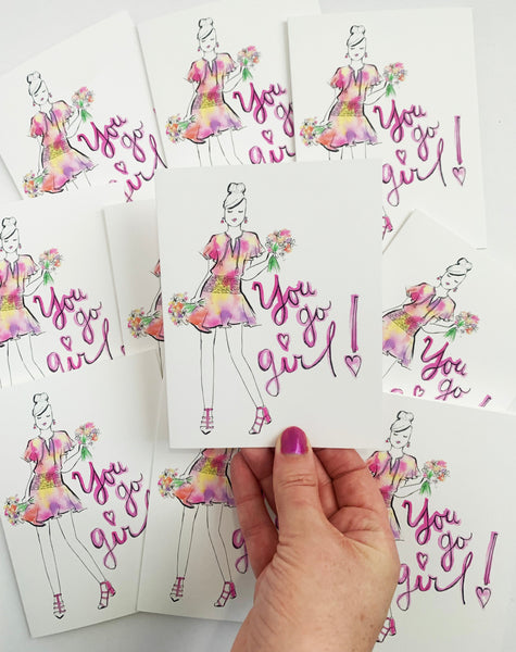 WHOLESALE: You Go Girl Greeting Card